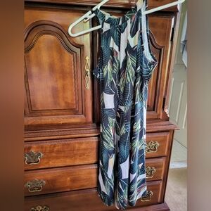 Summer halter tie back dress